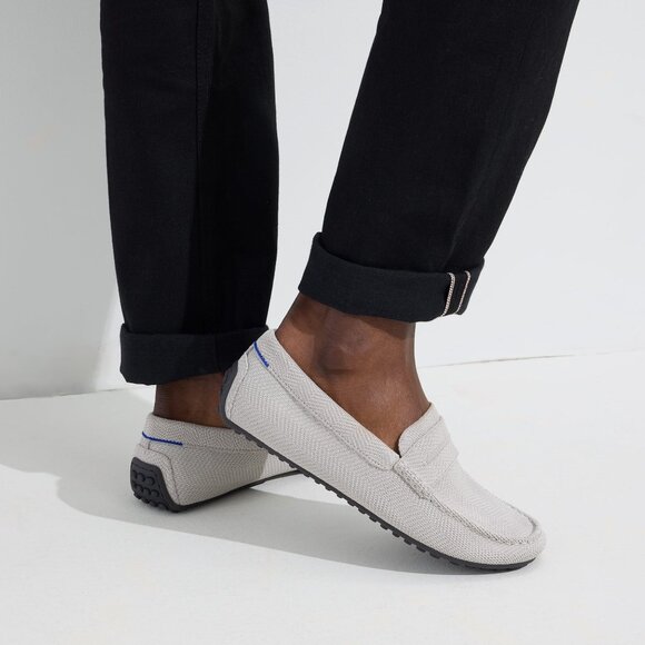 Rothy\'s The Driving Loafer - Light Grey Herringbone Size 10 main image 5